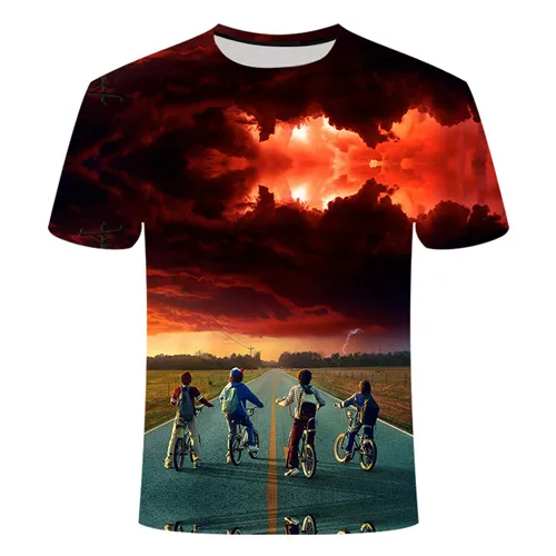 2019 Captain America T Shirt 3D Printed T-shirts Men Fitness Clothing Male Super clear Strange story 2019 Captain America T Shirt 3D Printed T-shirts Men Fitness Clothing Male Super clear Strange story