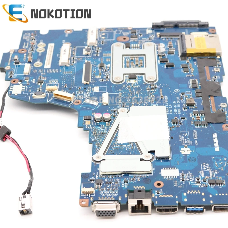 NOKOTION материнская плата для ноутбука TOSHIBA Satellite A665 P750 P755 основная плата K000125710 PHQAA LA-6831P HM65 DDR3 GT540M 1 Гб
