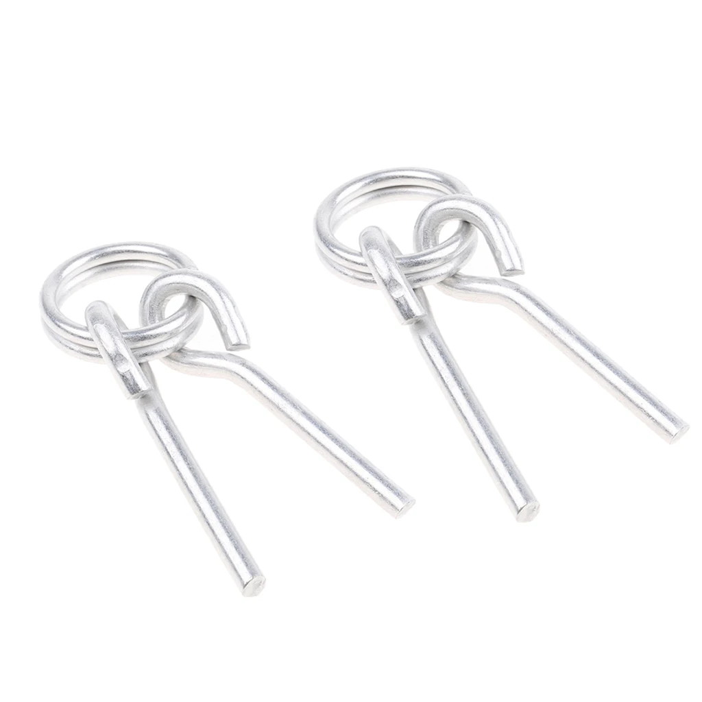 2Pcs AWNING TENT POLE RINGS With 2 PINS Outdoor Camping Hiking Travel 2Pcs AWNING TENT POLE RINGS With 2 PINS Outdoor Camping Hiking Travel