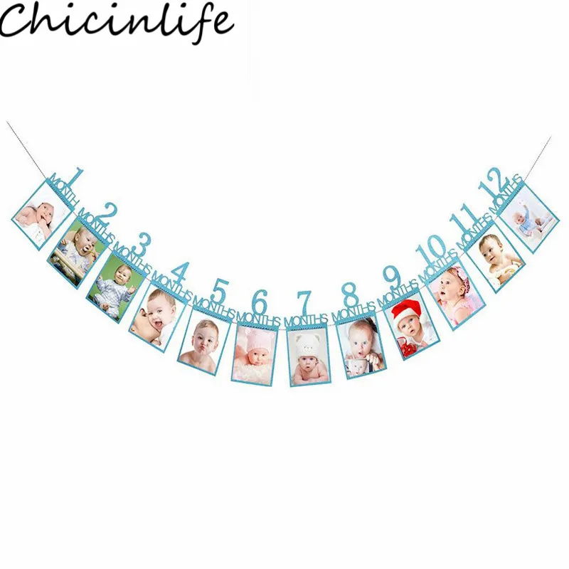 Chicinlife 1 комплект 12 лампочек детская Праздничная Гирлянда флажки на й день