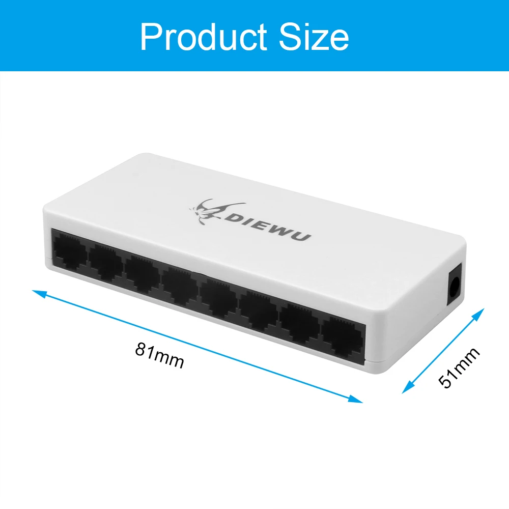 Kebidumei Высокая производительность 8 Порты LAN Ethernet сетевой коммутатор gigabit 10/100MbpsLAN сетевые коммутаторы Ethernet с адаптер для розеток европейского стандарта
