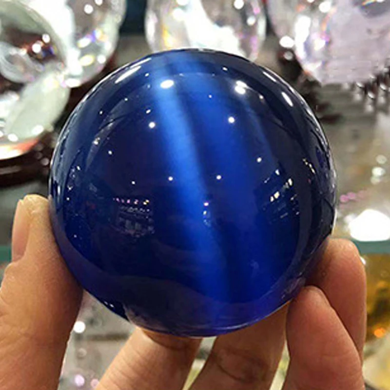 Boule De Cristal Bleu K9, 40/50/60mm, Sphère De Guérison, Accessoires  Photo, Boule Magique De Décoration Sans Base - Boules Décoratives -  AliExpress