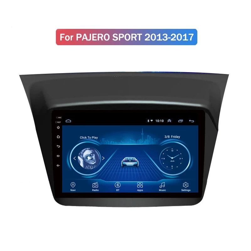For Mitsubishi Pajero Sport L200 Triton 13-17 GPs Navigator Large Screen Machine Android 8 Universal Car Radio GPS Multimedia | Автомобили