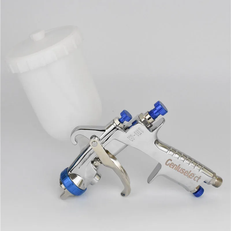 

Gravity spray gun, HVLP spray gun, 400CC plastic pot 1.0/1.3/1.5/1.8mm nozzle, German technology professional spray gun
