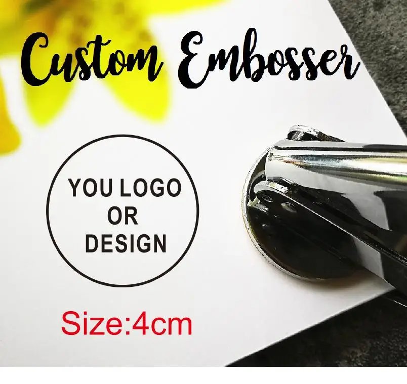 Custom Logo Droogstempel, Logo Of Embleem Embosser, Bruiloft Logo