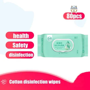 

Antibacterial Wet Wipes Tissue Clean Hand Health 80 Wipes/pack Hand Sanitizer Wipes Baby Care Салфетки Toallitas Desinfectantes