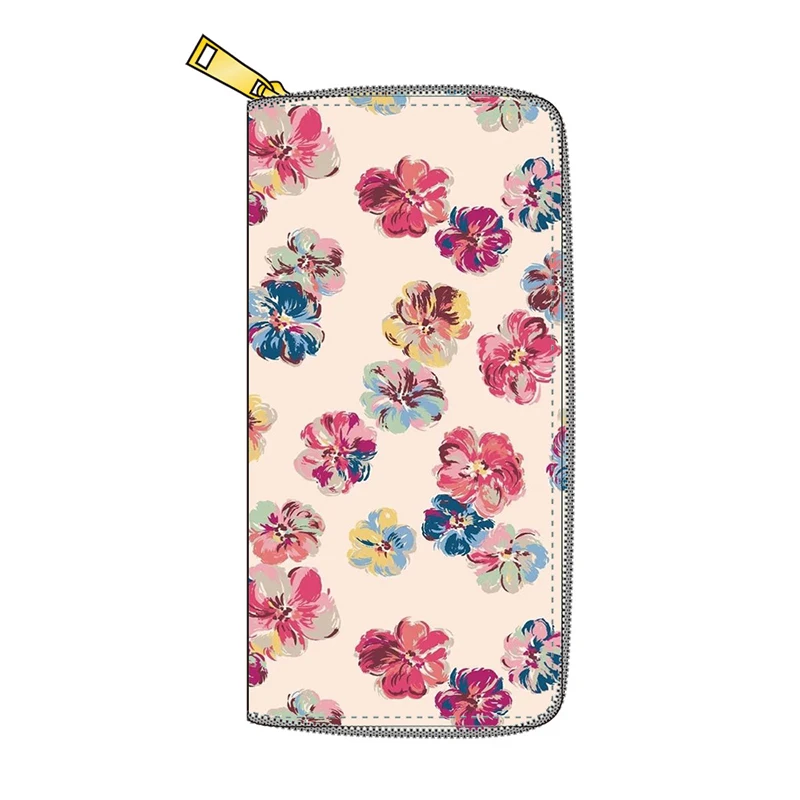 

Long PU Leather Wallet With Zipper Card Holder Purse for Women Phone Money Bag for Gift