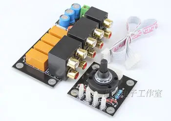 

RCA Audio Switch Input Selection Board Relay 4-way Audio Input Signal Selector