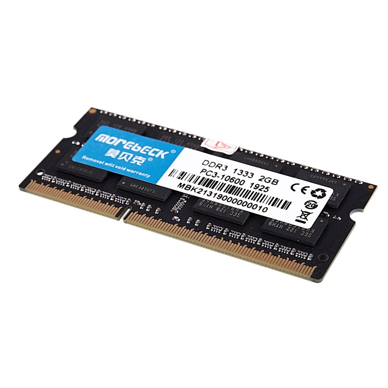 MOREBECK DDR3 2G 1333MHz 1,35 V 204Pin оперативная Память So-DIMM для ноутбука