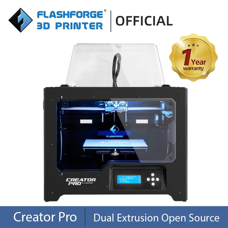 Creator Pro DIY 3D Printer Dual Extruder Open Source for