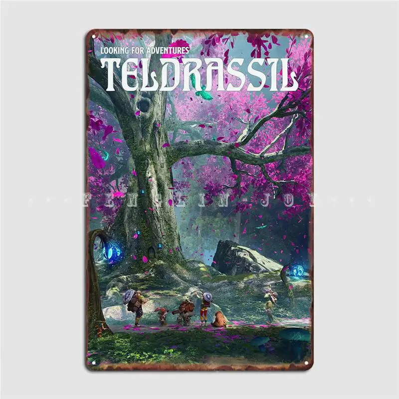 

Teldrassil Novel Metal Sign Club Home Bar Cave Decoration Wall Decor Tin Sign Poster