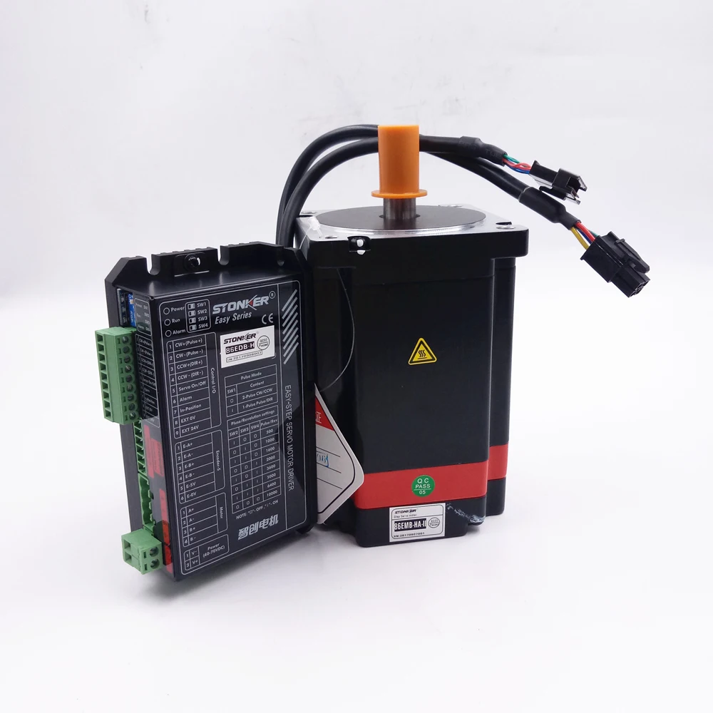 

5.6A NEMA34 Closed-Loop Stepper Motor Driver kits with Encoder 10000P/R 20~70VDC 2Phase 86mm 9NM Stepper Kit 86EMB-HA-II+86EDB-H