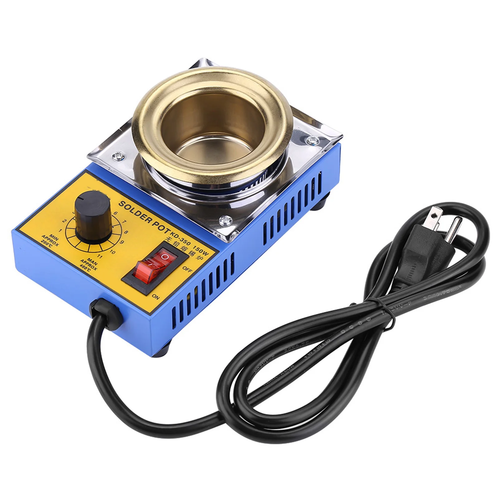 110V 150W Soldering Desoldering Bath Plate 50mm Adjustable Electric Solder Bathfree Solder Pot US Plug