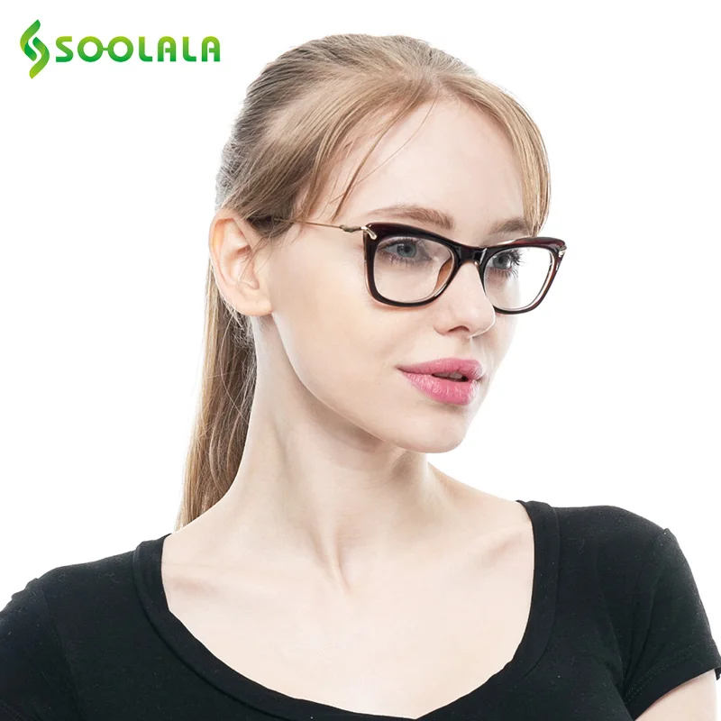 Женские очки для чтения SOOLALA кошачий глаз модные пресбиопии 0 5 75 1 25 2 4 0|Женские