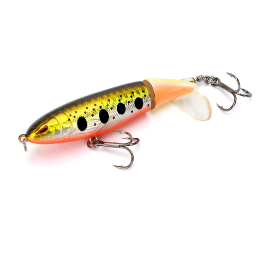 1Pcs Propeller Floating Pencil Bait Surface of the Water System Perch Snake Head Go fishing Articles Fishing Lure | Спорт и