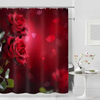 

Cartoon 3D Forest Waterproof Bath Screen with 12pcs Hooks Landscape Shower Curtains Bathroom Curtain Bathroom Home Decoration