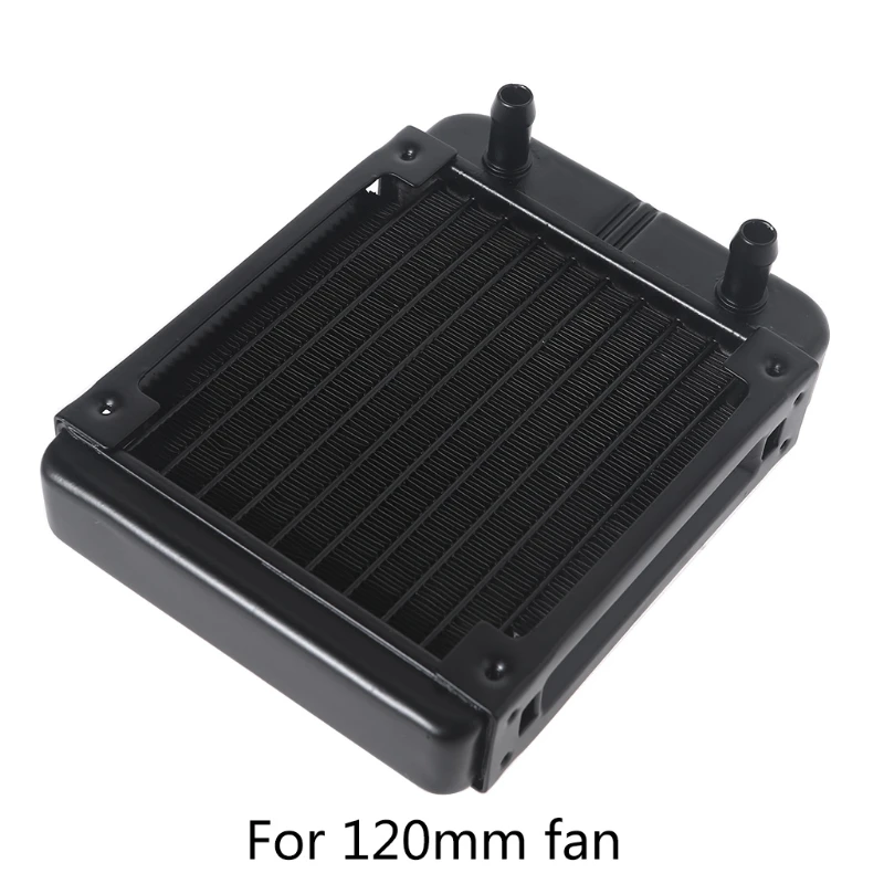DIY Liquid Cooling System High-Density Fins 10-Row Tubes Aluminum Radiator For Computer Water Cooling System 120mm/4.72"