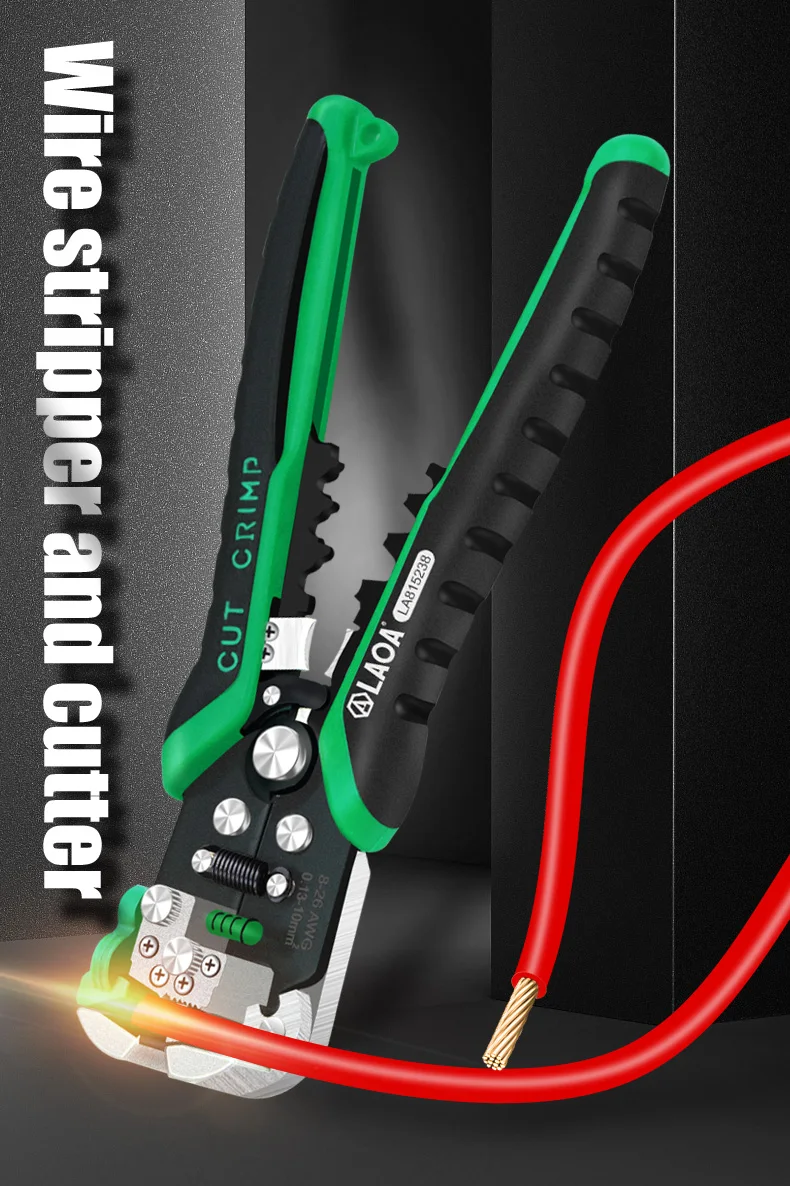 US $26.07 Laoa Automatic Wire Stripper Tools Professional Electrical Cable Stripping Tools For Electrician Crimpping Made In Taiwan