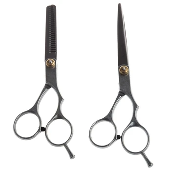 

2 X Professional Hair Cutting & Thinning Scissors Shears Hairdressing Set