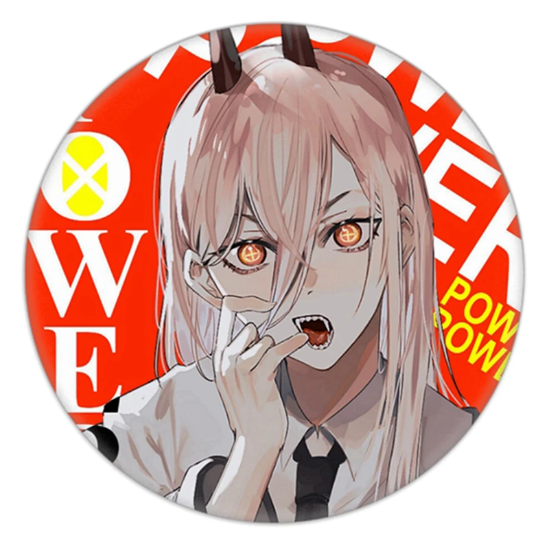 Chainsaw Man Cosplay Badges Anime Denji Makima Aki Hayakawa Power Pins Kawaii Brooches Collections anime outfits