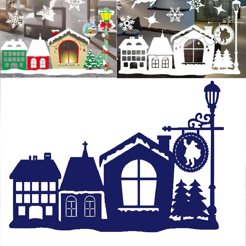 

Christmas Street Lamp and House Metal Steel Cutting Dies Stencils for Making Scrapbooking DIY Album Paper Cards Embossing Dies