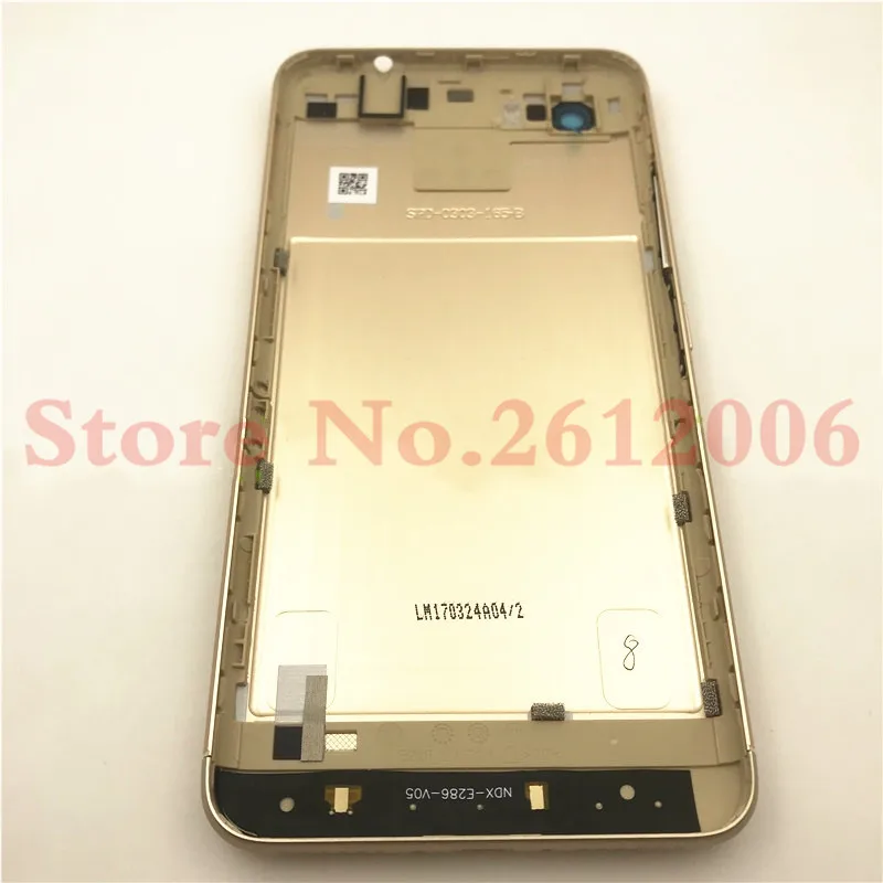 10 шт./лот,, новинка, для Asus zenfone 3s max ZC521TL X00GD, крышка батареи, задняя крышка, с кнопками питания+ объектив камеры