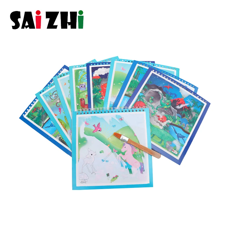 

Saizhi Magic Water Drawing Book Coloring Book Doodle & Magic Pen Painting Drawing Board For Kids Toys Birthday Gift SZ2644