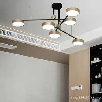 

Postmodern Luxury Chandelier Lights Scandinavian Minimalist Living Room Hanging Lamp Creative Hotel Ins Chandelier Led Lighting
