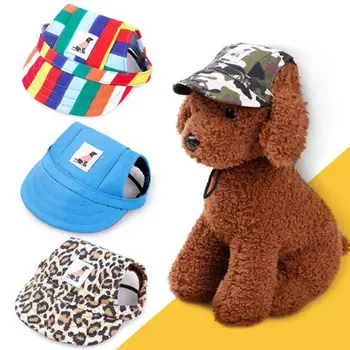 

Pet Dog Caps Small Puppy Pets Summer Print Cap Dog Baseball Visor Hat Outdoor Accessories Sun Bonnet Cap Chihuahua Yorkshire