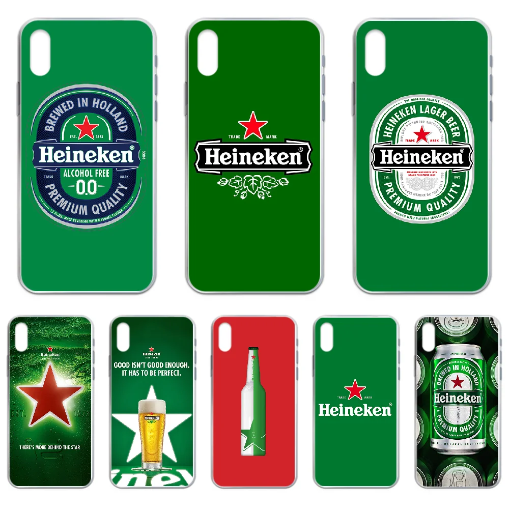 

World Cup heineken beer Phone Case cover For iphone 4 4S 5 5C 5S 6 6S PLUS 7 8 X XR XS 11 PRO SE 2020 MAX transparent Etui
