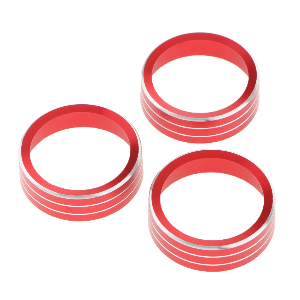 Red 3 компл. Кондиционер Переключатель кнопки управления Крышка для ручек для Volkswagen - Цвет: Red