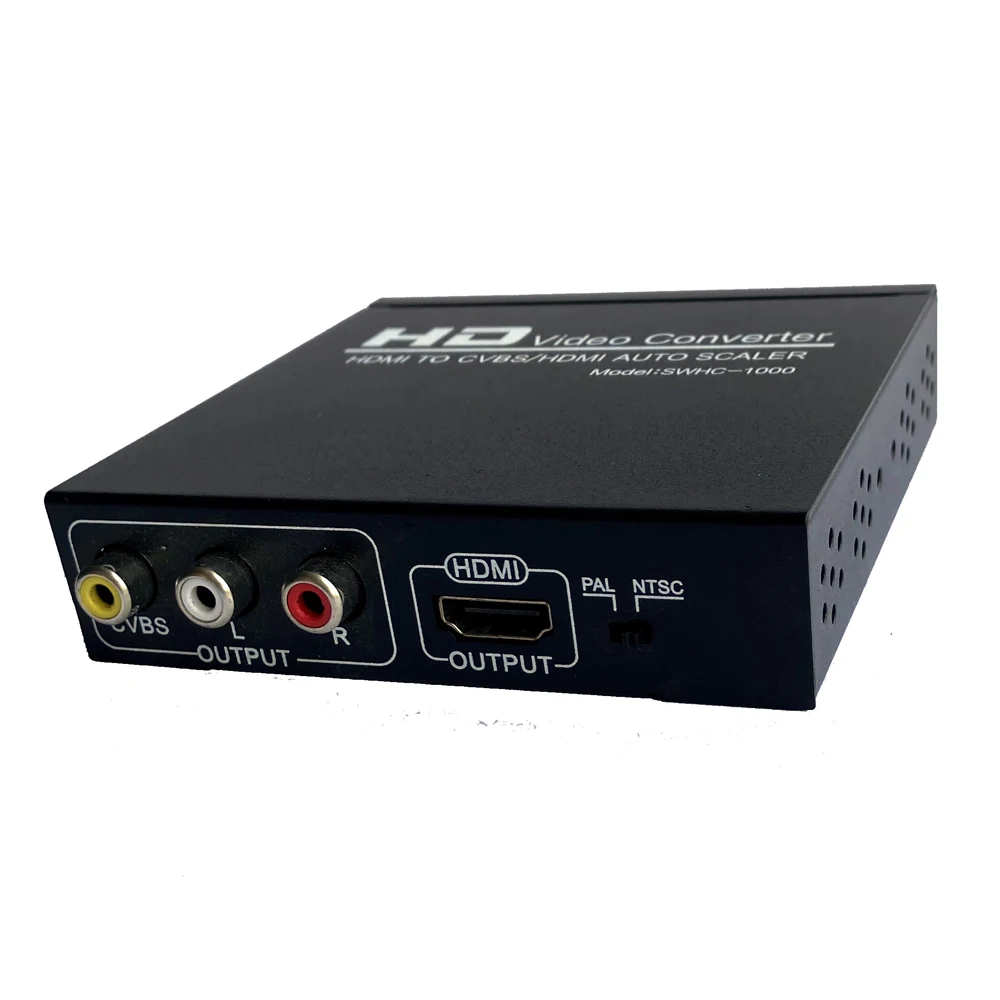 Преобразователь HDMI в AV CVBS композитный аудио-адаптер Поддержка 1080P PAL NTSC HDCP