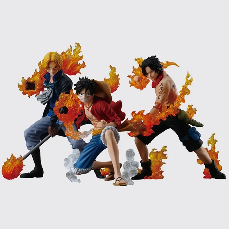 

One Piece/Sea King Flame Attack 2 S Three Brothers Scene Ace Luffy Saab Garage Kit Model Boxed