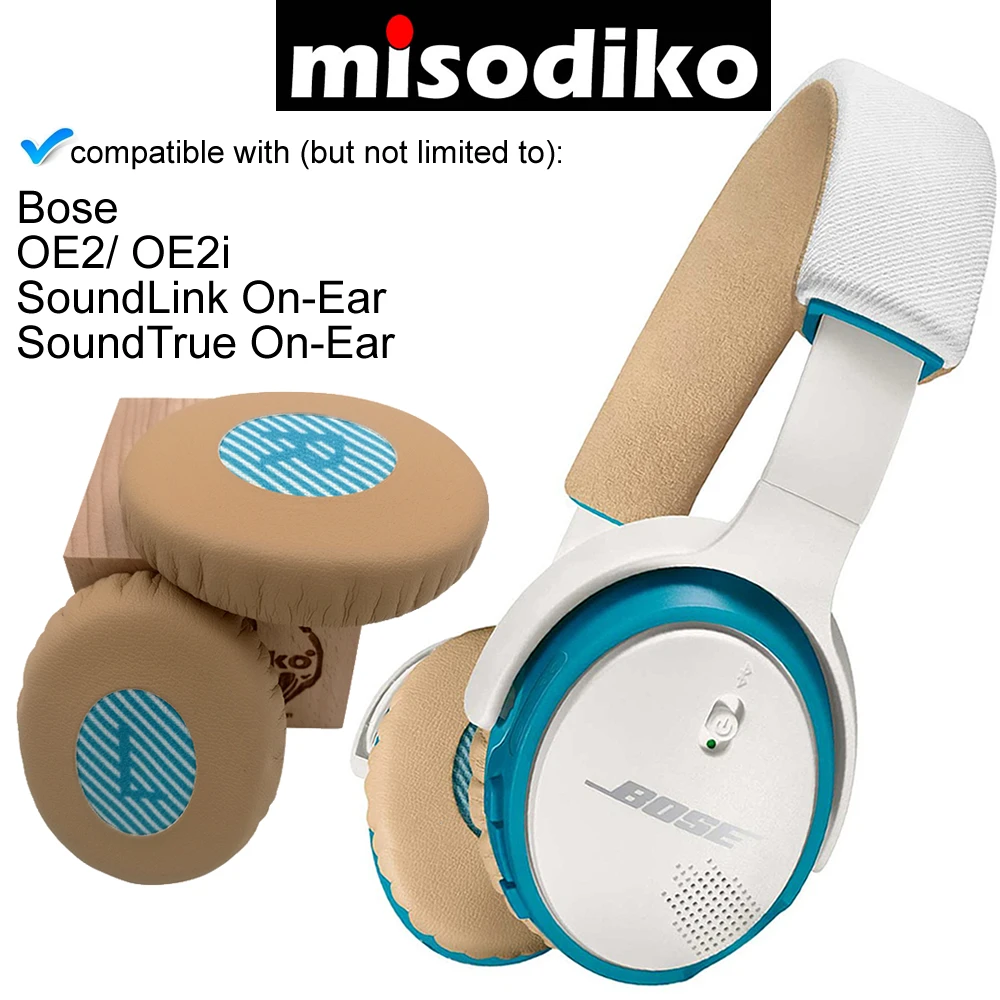 Набор сменных амбушюров misodiko для Bose SoundLink/ SoundTrue On Ear Style OE2 OE2i детали ремонта