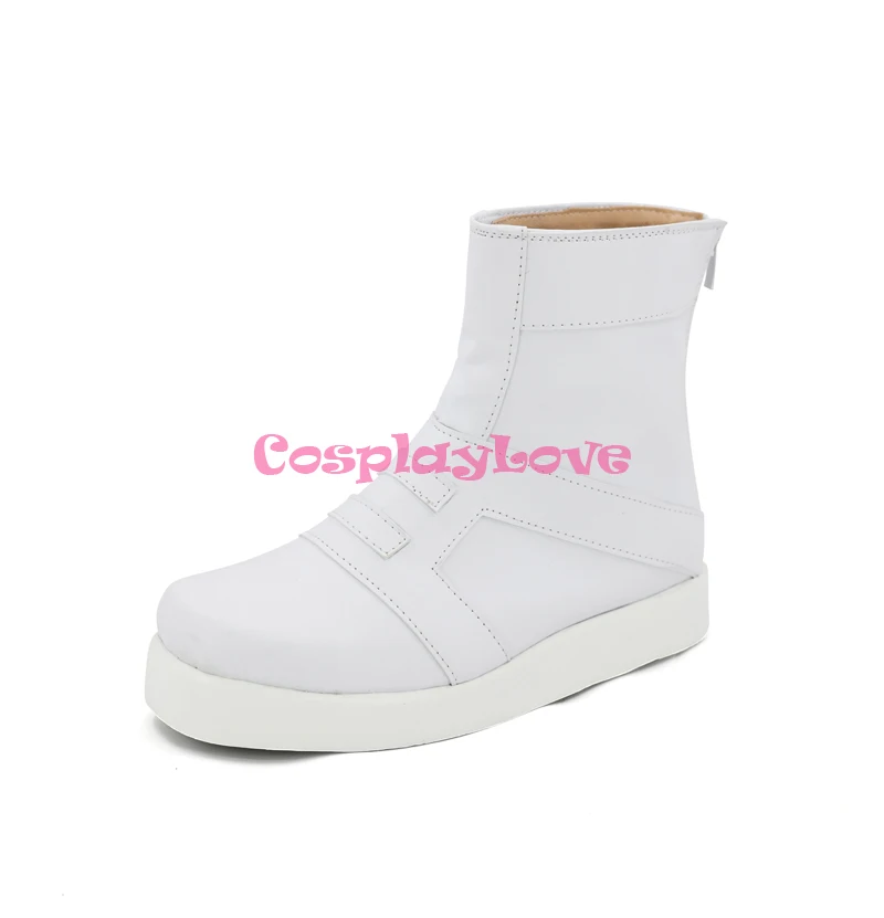 Pokemon Sun and Moon Team Skull Grunts Male Female White Cosplay Shoes Long Boots Leather CosplayLove For Halloween Christmas (3)