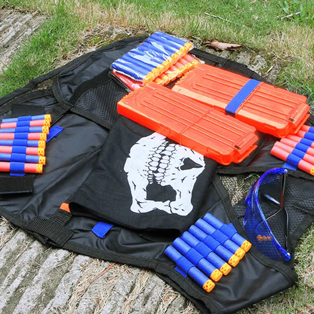 Детский тактический жилет Nerf для улицы игровой держатель набор пистолетов