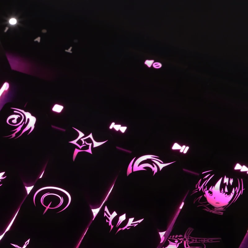 1 conjunto high-end backlit keycap para fate