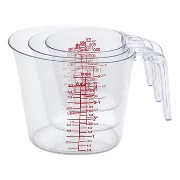 

40ML/250ML/500ML/1000ML Clear Plastic Graduated Measuring Cup for Baking Beaker Liquid Measure Container Suitable kitchen baking
