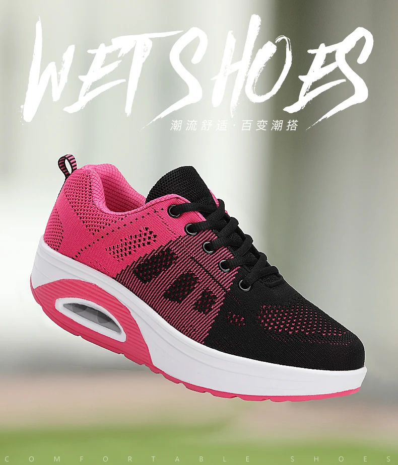 Tenis feminino теннисная обувь женская воздушная подушка zapatos mujer, увеличивающая рост, на шнуровке мягкая женская тренажерный зал на свежем