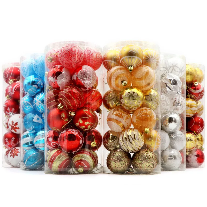 

12pcs/24pcs 6mm Christmas Tree Decor Ball Bauble Xmas Party Hanging Ball Ornament Party Supplies Xmas Ornaments New Year Gifts
