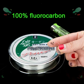 MEGA SALE ❤️ 100M 100% fluorocarbon Fishing Line Carbon Fiber Leader Line fly fishing line pesca Super Strong Multifilament fishing line - discount item 5% OFF Sports & Entertainment