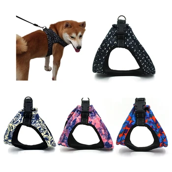 

Pet Dog Harness For Chihuahua Pug Small Medium Dogs Printed Puppy Cat Walking Harnesses Vest Pet Products Comfortable To Wear