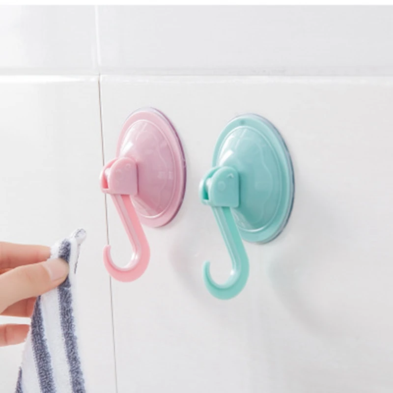 Suction Cup Hook Strong Suction Hooks Waterproof Bathroom Vacuum Hook Kitchen Towel Hanger Hooks Accessories 1PCS suction cup hook,multi purpose hooks,kitchen hooks,wall mount hooks