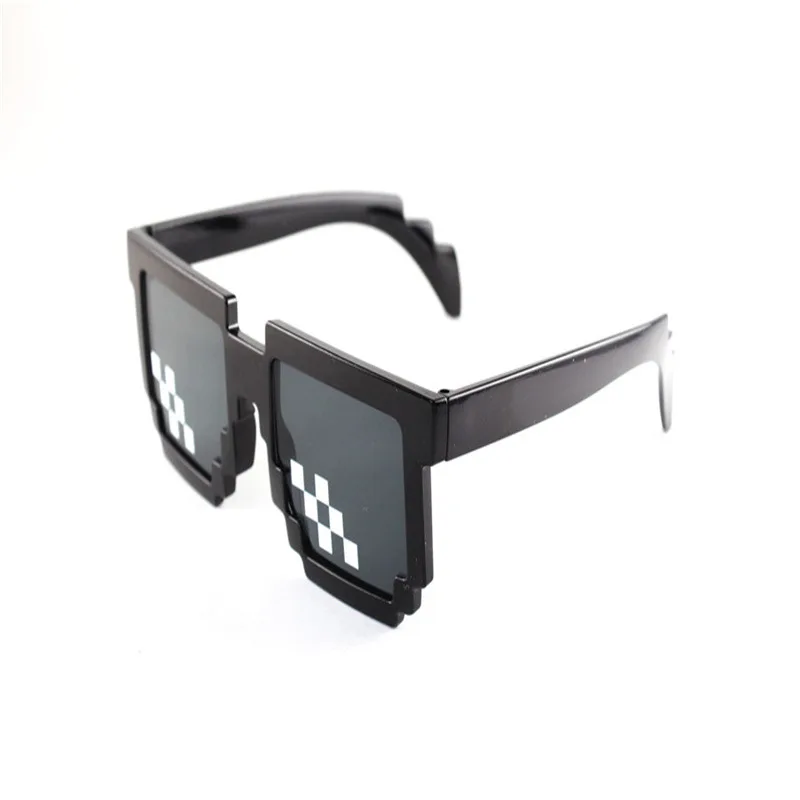 MuseLife очки 8 бит пиксельные Солнцезащитные очки Мужские Женские брендовые Thug Life очки для вечеринки мозаичные винтажные очки UV400