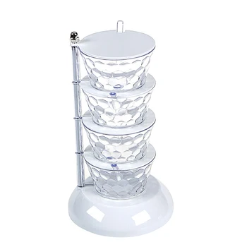 

4 /5 Layer Vertical Seasoning Box Rotary Seasoning Box Vertical Multi-layer Seasoning Pots Home Seasoning Pot Kitchen TB Sale