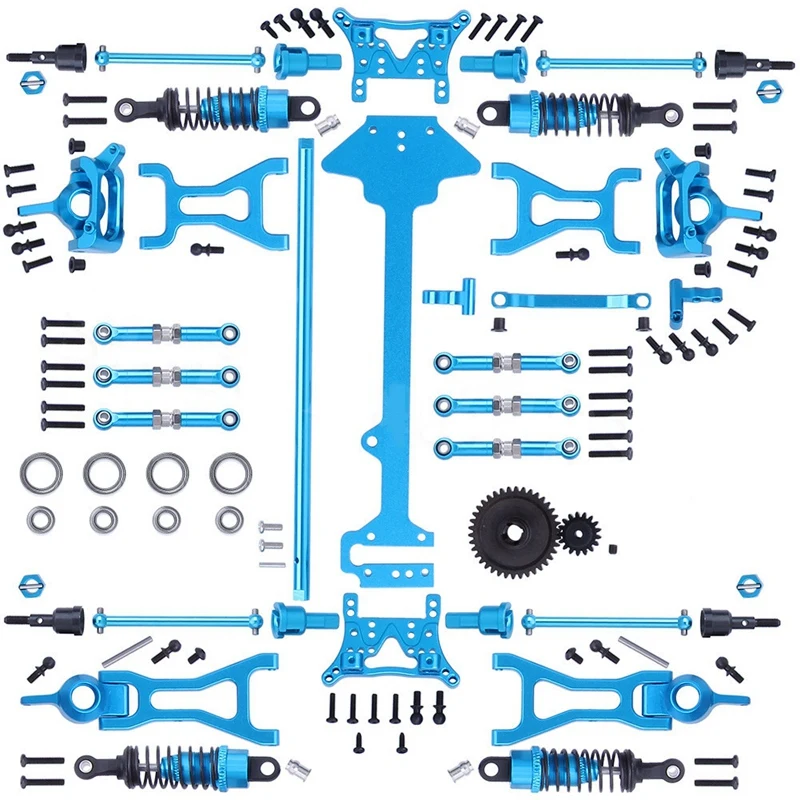 

1 Set Complete Upgrade Parts Kit for 1/18 WLtoys A959-B A969-B A979-B K929-B Electric RC Car Off Road Buggy Metal Replacement