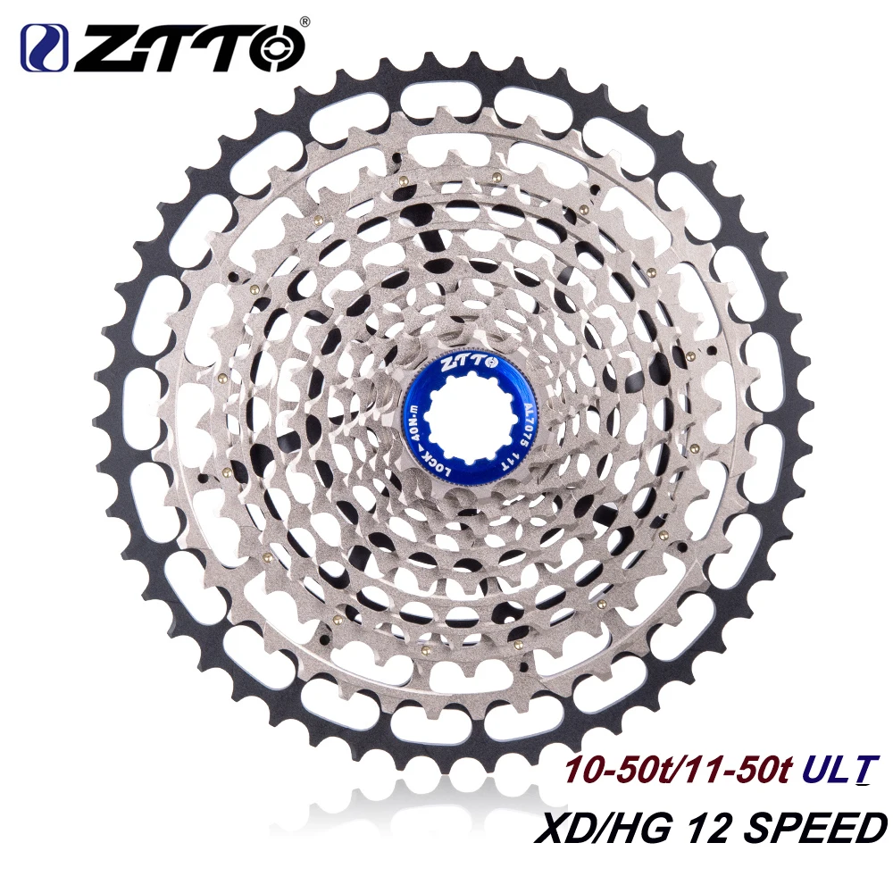 Велосипедная Звездочка ZTTO Ultimate MTB кассета на 10 50T/11 50T 12 В свободное колесо S K7 для