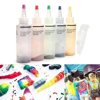 

12 Bottles Tulip One Step Tie Dye Kit Fabric Textile DIY Cotton Dye Set Making Water And Linen Paint Permanent Cold Pigment O0T9