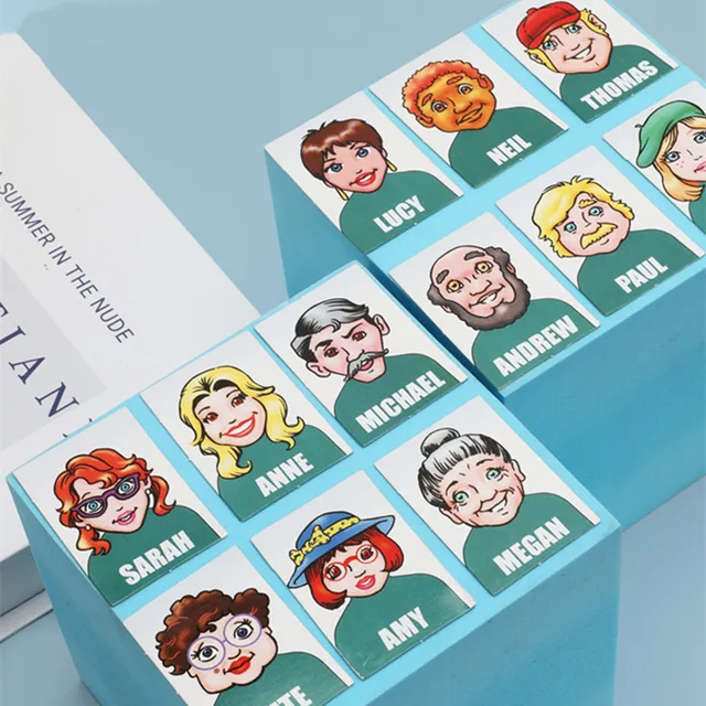 Family Guessing Games Who Is It Classic Board Game Toys Memory Training Parent Express Emotion Party Indoor Game Educational Toy 6