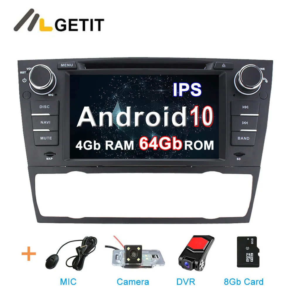 Ips экран Android 10 автомобильный DVD мультимедиа радио плеер для BMW E90 E91 E92 E93 с WiFi BT gps навигацией - Цвет: 4G CAMERA-DVR-SD